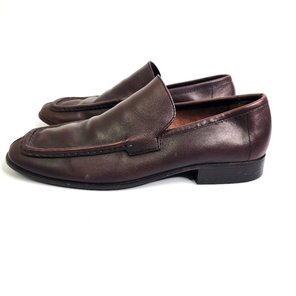 Gucci Shoes Men 7 D Slip On Loafers Dark Brown Leather - Picture 1 of 16